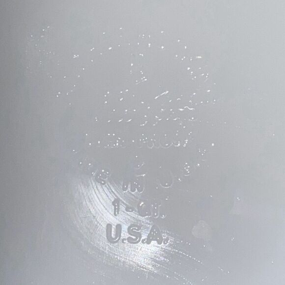 Anchor Hocking White Green Meadow Fire King Round Baking Dish 1 QT. - Picture 6 of 6